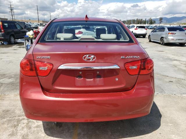 KMHDU4AD4AU880589 - 2010 HYUNDAI ELANTRA BLUE RED photo 6