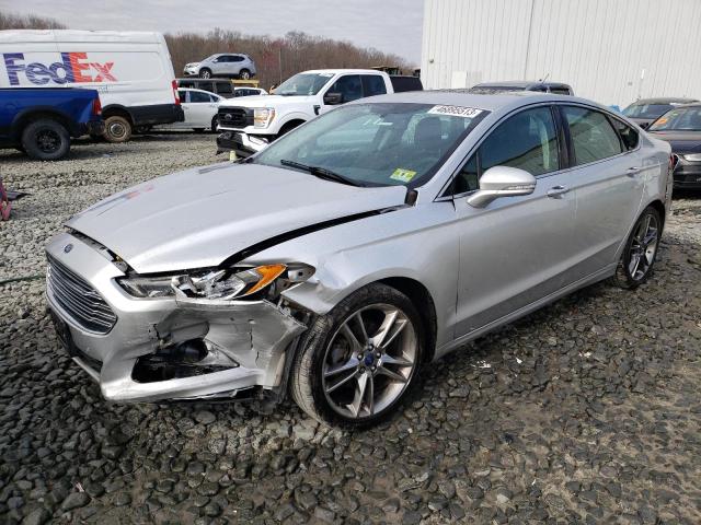 3FA6P0K91ER304629 - 2014 FORD FUSION TITANIUM SILVER photo 1