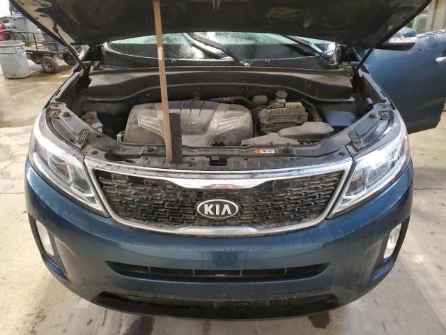 5XYKTDA71EG457503 - 2014 KIA SORENTO LX BLUE photo 12