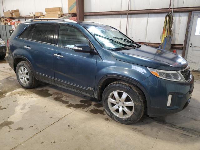 5XYKTDA71EG457503 - 2014 KIA SORENTO LX BLUE photo 4