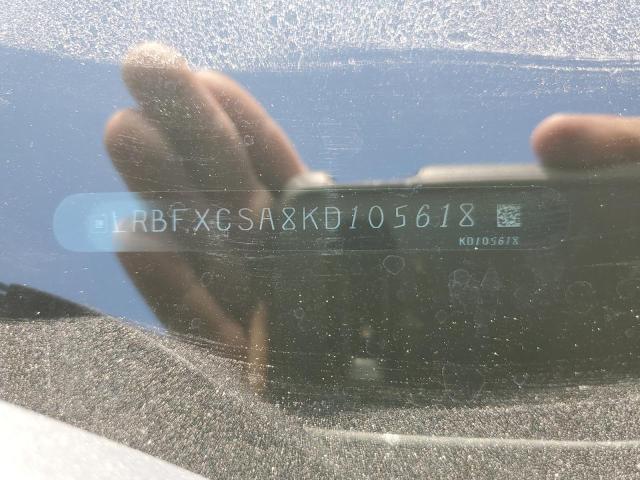 LRBFXCSA8KD105618 - 2019 BUICK ENVISION ESSENCE Արծաթագույն լուսանկար 12