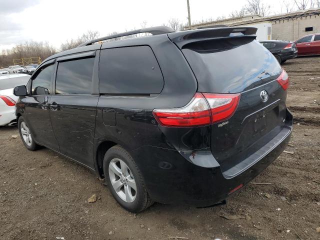 5TDKZ3DCXHS804917 - 2017 TOYOTA SIENNA LE BLACK photo 2