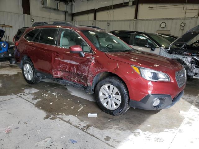 4S4BSACC3H3214999 - 2017 SUBARU OUTBACK 2.5I PREMIUM RED photo 4