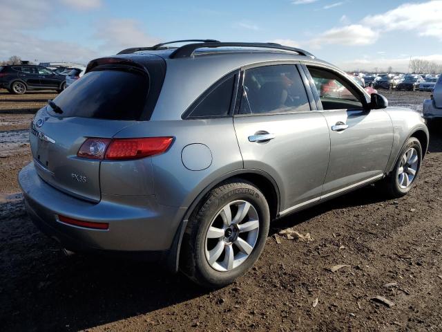 JNRAS08W04X201658 - 2004 INFINITI FX35 SILVER photo 3