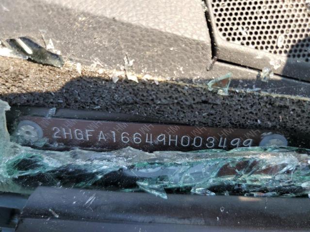 2HGFA16649H003499 - 2009 HONDA CIVIC LX-S 灰色 照片 12