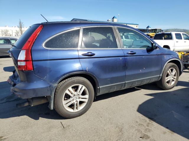 5J6RE3H74AL020581 - 2010 HONDA CR-V EXL BLUE photo 3