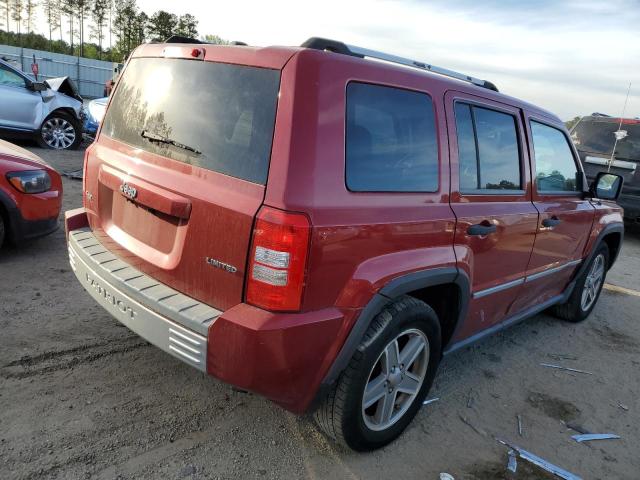 1J8FF48W98D579785 - 2008 JEEP PATRIOT LIMITED RED photo 3