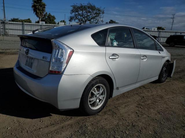 JTDKN3DU4B1333114 - 2011 TOYOTA PRIUS SILVER photo 3