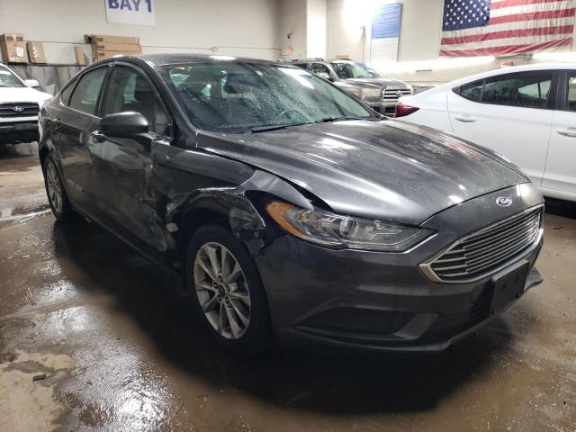 3FA6P0H70HR341987 - 2017 FORD FUSION SE GRAY photo 4