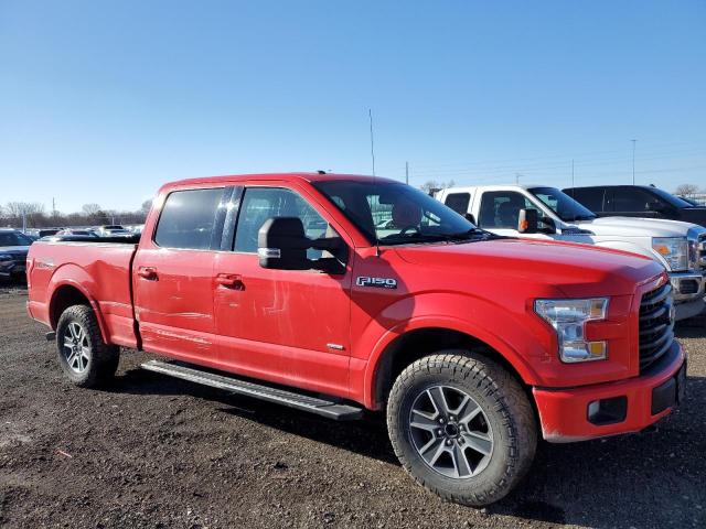 1FTFW1EG8GFC87342 - 2016 FORD F150 SUPERCREW RED photo 4