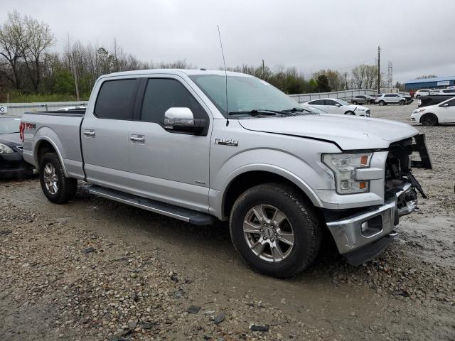 1FTFW1EG1FKE79952 - 2015 FORD F150 SUPERCREW SILVER photo 4