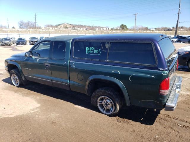 1B7GG22N3YS714235 - 2000 DODGE DAKOTA 绿色 照片 2