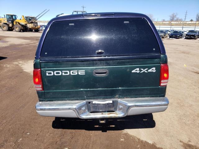 1B7GG22N3YS714235 - 2000 DODGE DAKOTA GREEN photo 6