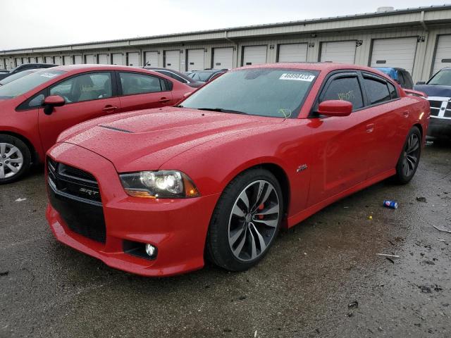 2C3CDXEJ0DH528431 - 2013 DODGE CHARGER SRT-8 RED photo 1