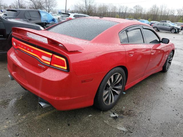 2C3CDXEJ0DH528431 - 2013 DODGE CHARGER SRT-8 RED photo 3