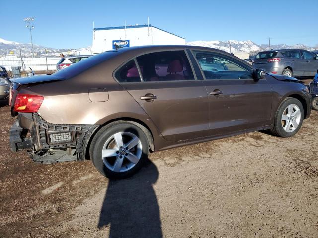 3VWLL7AJ5CM083959 - 2012 VOLKSWAGEN JETTA TDI BROWN photo 3