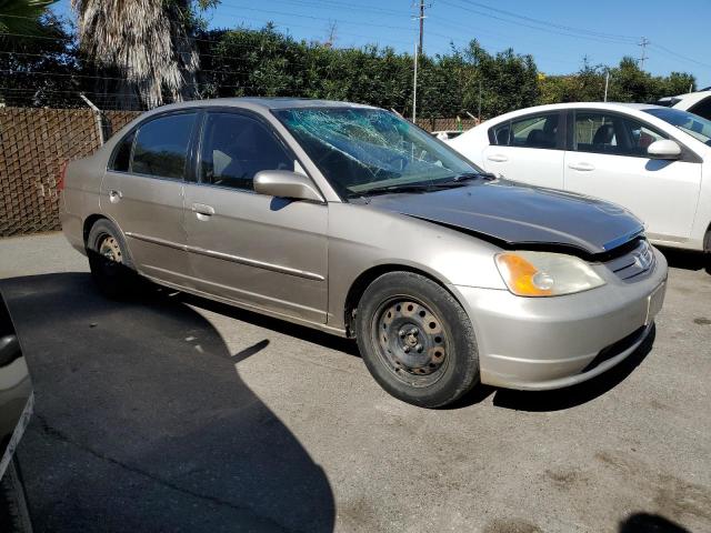 2HGES26731H562442 - 2001 HONDA CIVIC EX TAN photo 4