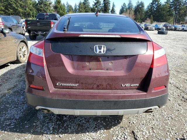 5J6TF2H50FL000153 - 2015 HONDA CROSSTOUR EXL ბურგუნდია ფოტო 6