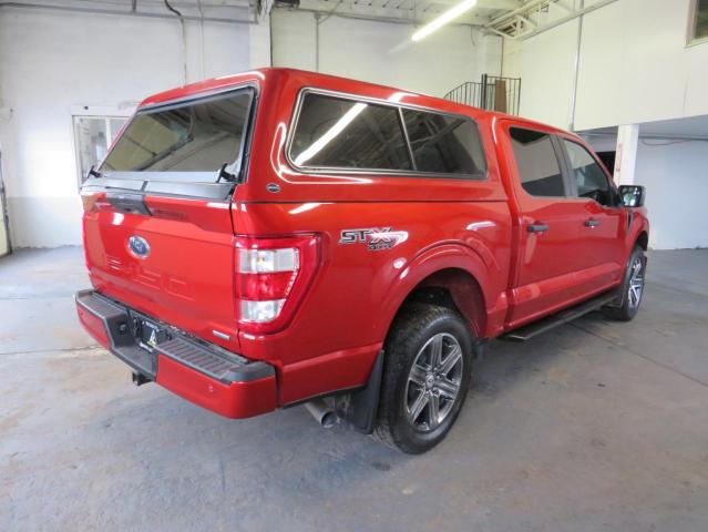 1FTEW1EP7PKD27011 - 2023 FORD F150 SUPERCREW RED photo 4