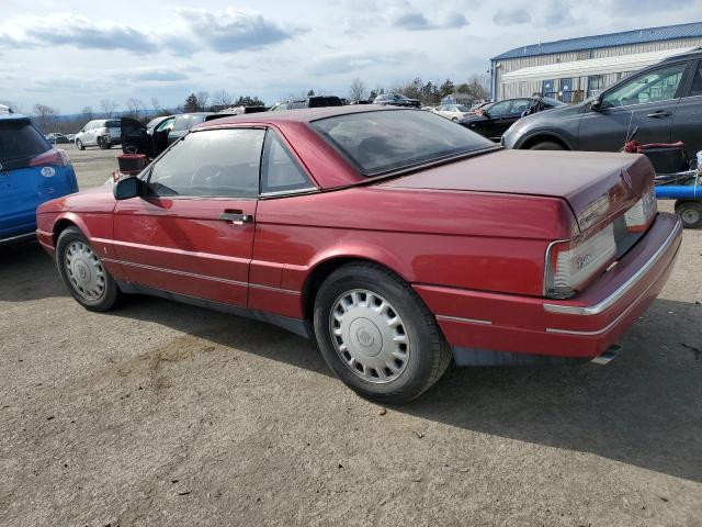 1G6VS3392PU100182 - 1993 CADILLAC ALLANTE RED photo 2