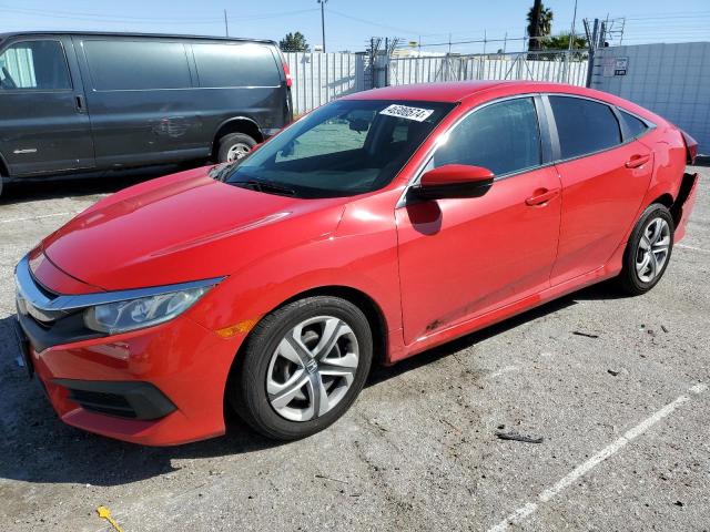 2HGFC2F59HH575013 - 2017 HONDA CIVIC LX RED photo 1