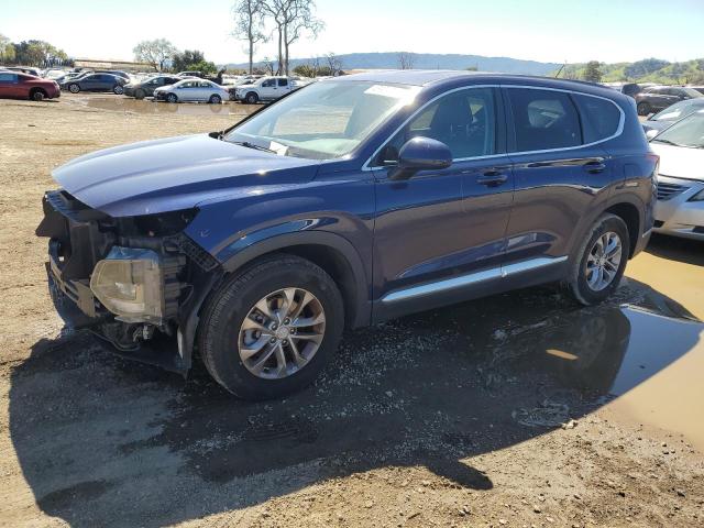 5NMS2CAD0KH097998 - 2019 HYUNDAI SANTA FE SE BLUE photo 1