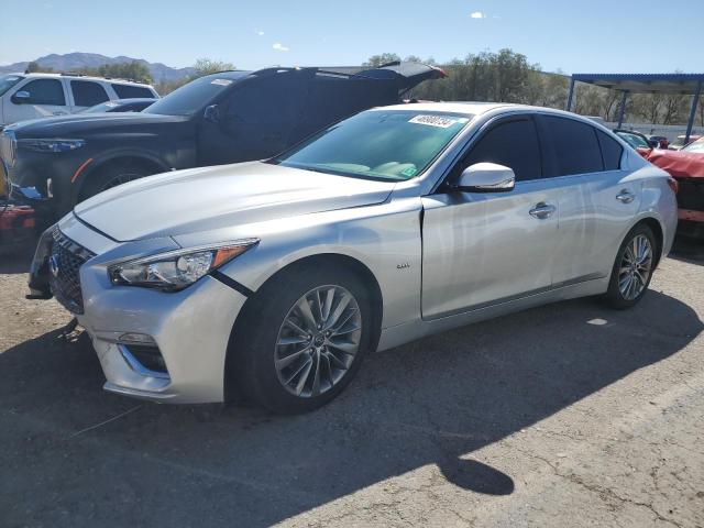 JN1EV7AP7JM357572 - 2018 INFINITI Q50 LUXE SILVER photo 1