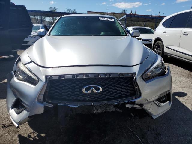 JN1EV7AP7JM357572 - 2018 INFINITI Q50 LUXE SILVER photo 5