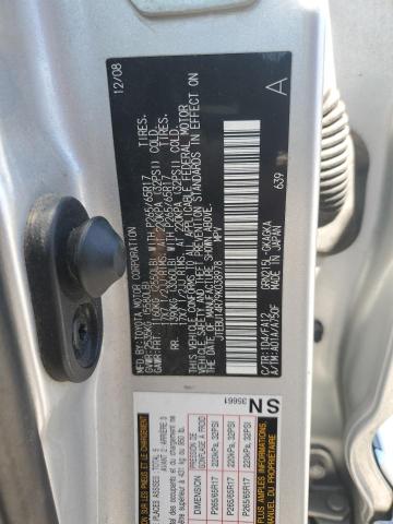 JTEBU14R79K038978 - 2009 TOYOTA 4RUNNER SR5 SILVER photo 14