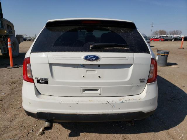 2FMDK4JCXDBB06886 - 2013 FORD EDGE SEL WHITE photo 6