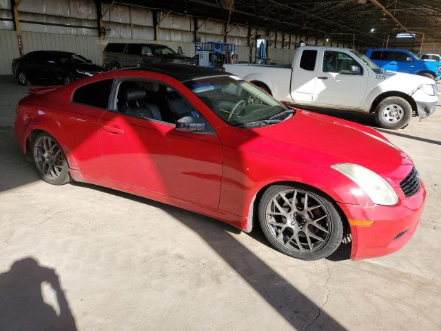 JNKCV54E06M707410 - 2006 INFINITI G35 RED photo 4