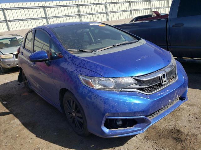 3HGGK5H68JM716644 - 2018 HONDA FIT SPORT BLUE photo 4