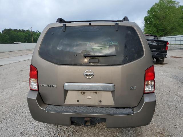 5N1AR18U86C648986 - 2006 NISSAN PATHFINDER LE Շագանակագույն լուսանկար 6