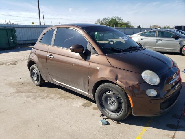 3C3CFFAR3DT602884 - 2013 FIAT 500 POP BROWN photo 4