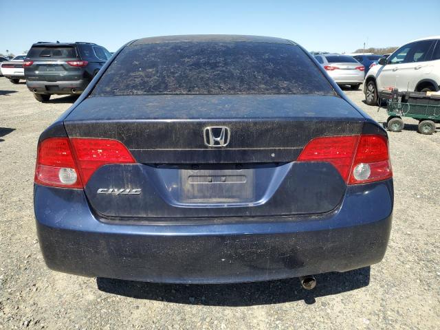 1HGFA16527L037562 - 2007 HONDA CIVIC LX BLUE photo 6