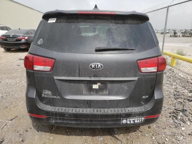 KNDMC5C18F6048734 - 2015 KIA SEDONA EX GRAY photo 6