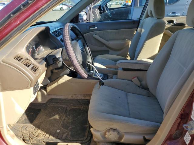 2HGES26754H562110 - 2004 HONDA CIVIC EX BURGUNDY photo 7