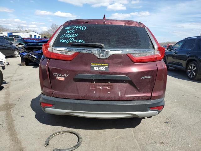 2HKRW6H32HH209701 - 2017 HONDA CR-V LX MAROON photo 6