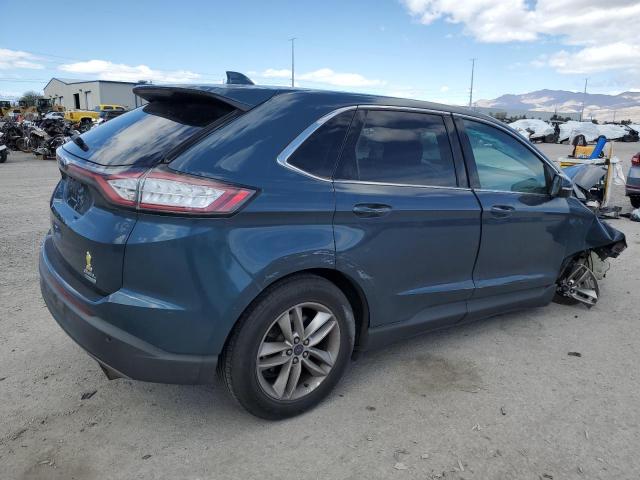 2FMPK3J90GBC18158 - 2016 FORD EDGE SEL TEAL photo 3