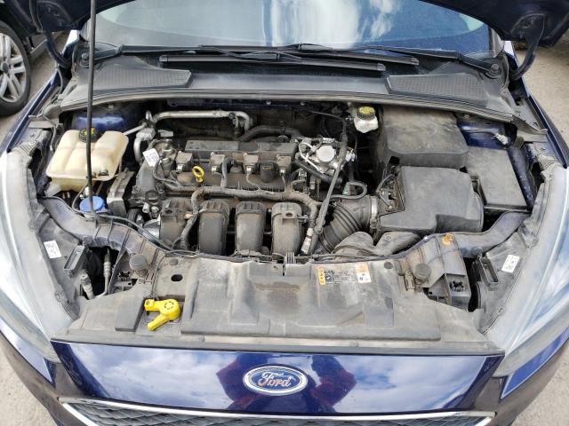 1FADP3M21HL285317 - 2017 FORD FOCUS SEL BLUE photo 11