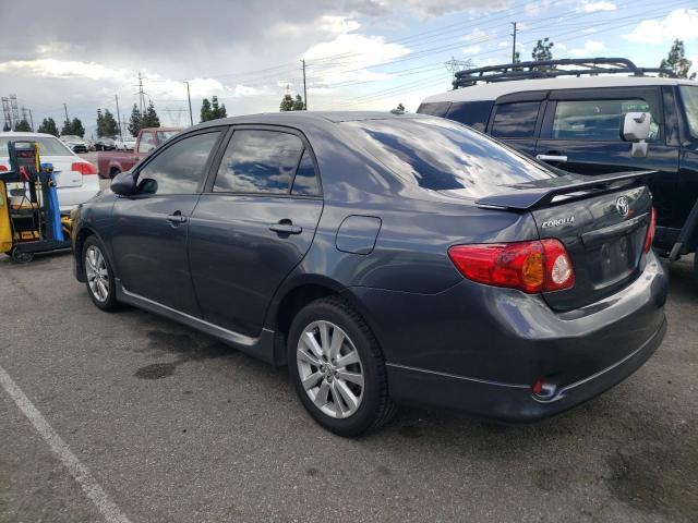 1NXBU40E29Z125826 - 2009 TOYOTA COROLLA BASE GRAY photo 2