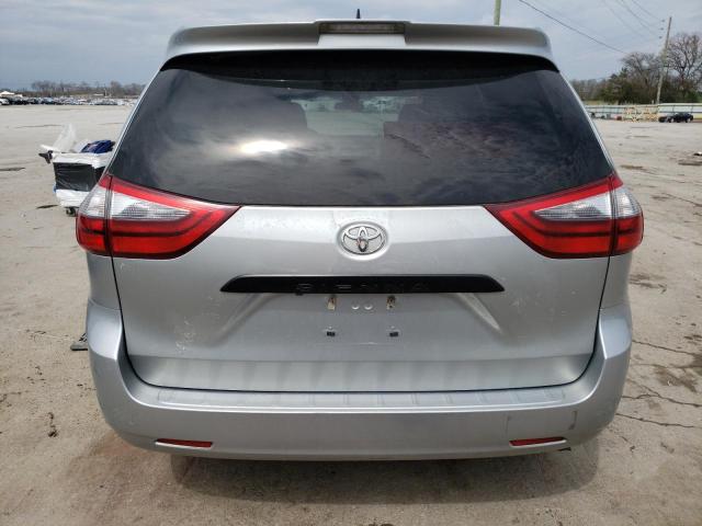 5TDZZ3DC0LS032029 - 2020 TOYOTA SIENNA L SILVER photo 6