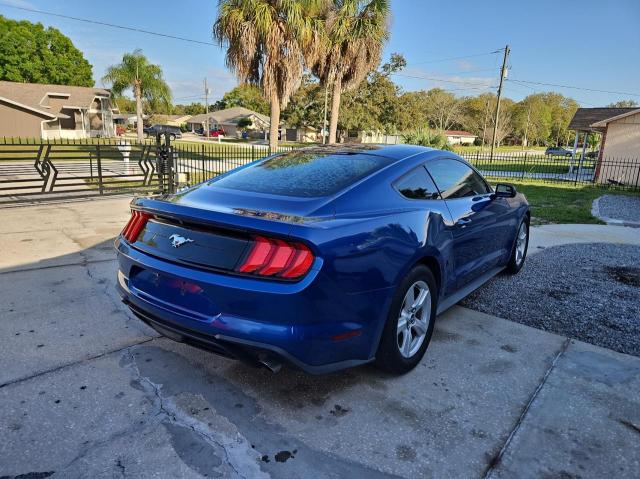 1FA6P8TH4J5132078 - 2018 FORD MUSTANG BLUE photo 4