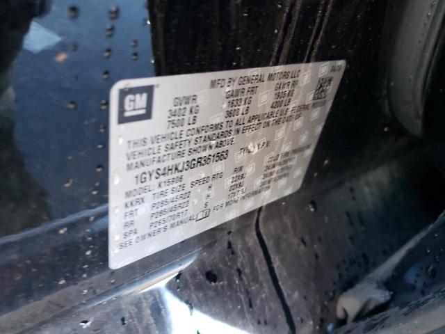 1GYS4HKJ3GR361563 - 2016 CADILLAC ESCALADE ESV LUXURY BLACK photo 12