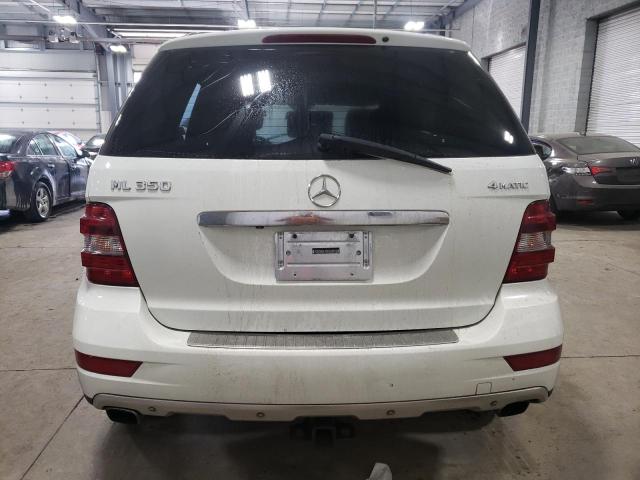 4JGBB8GB2BA709627 - 2011 MERCEDES-BENZ ML 350 4MATIC WHITE photo 6