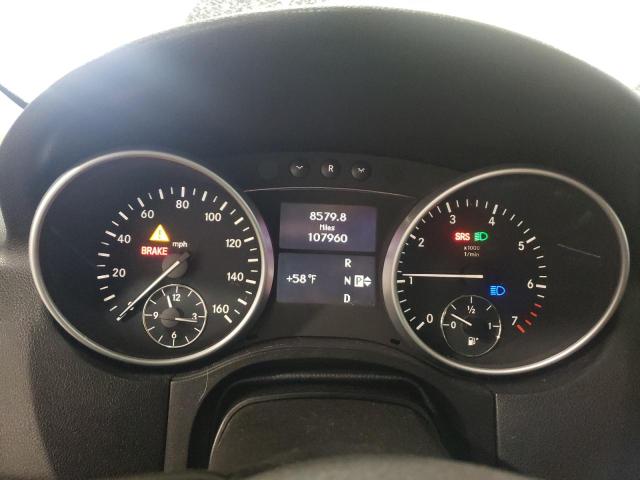 4JGBB8GB2BA709627 - 2011 MERCEDES-BENZ ML 350 4MATIC WHITE photo 9