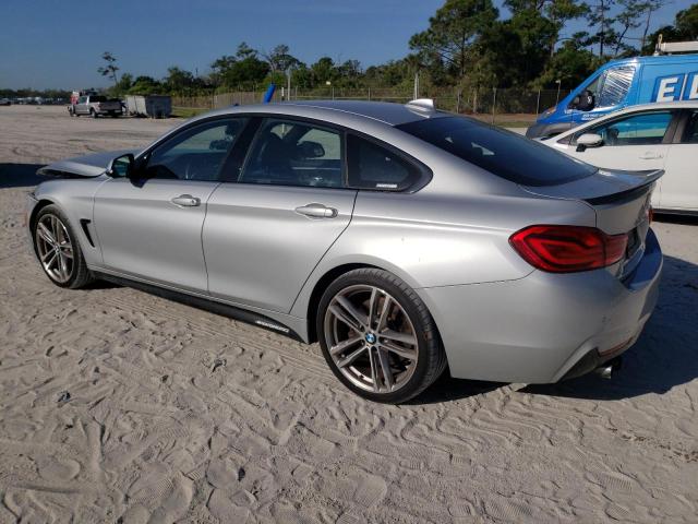 WBA4J1C55KBM15539 - 2019 BMW 430I GRAN COUPE SILVER photo 2