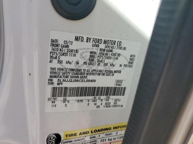 5LMJJ2J56CEL05459 - 2012 LINCOLN NAVIGATOR WHITE photo 13