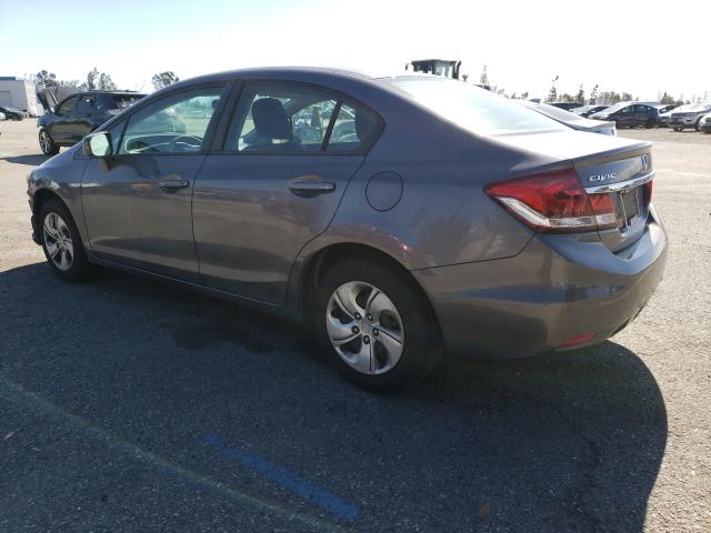 19XFB2F52EE214148 - 2014 HONDA CIVIC LX GRAY photo 2