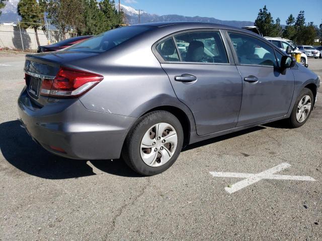 19XFB2F52EE214148 - 2014 HONDA CIVIC LX GRAY photo 3